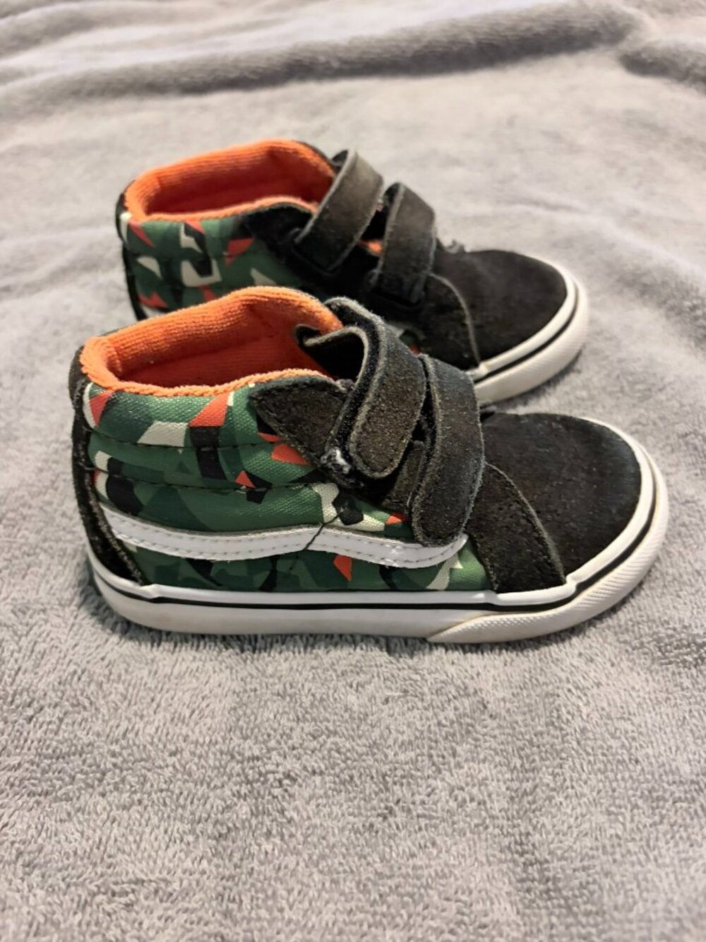 Vans Sk8-Mid V Toddler Geo Camo Black Size 7.5